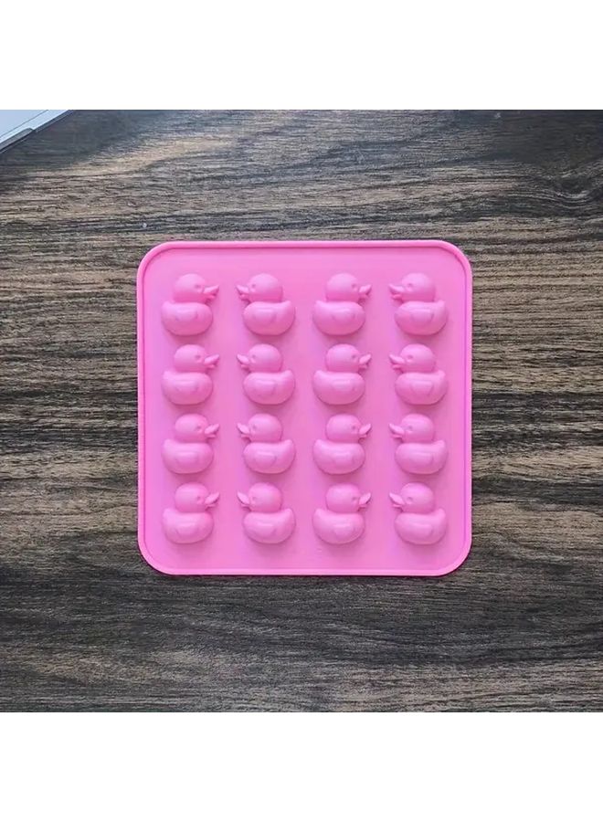 Yellow Duck Chocolate Mold 16 Cavity Silicone Food Grade Non Stick For Baking Dessert - Image 5